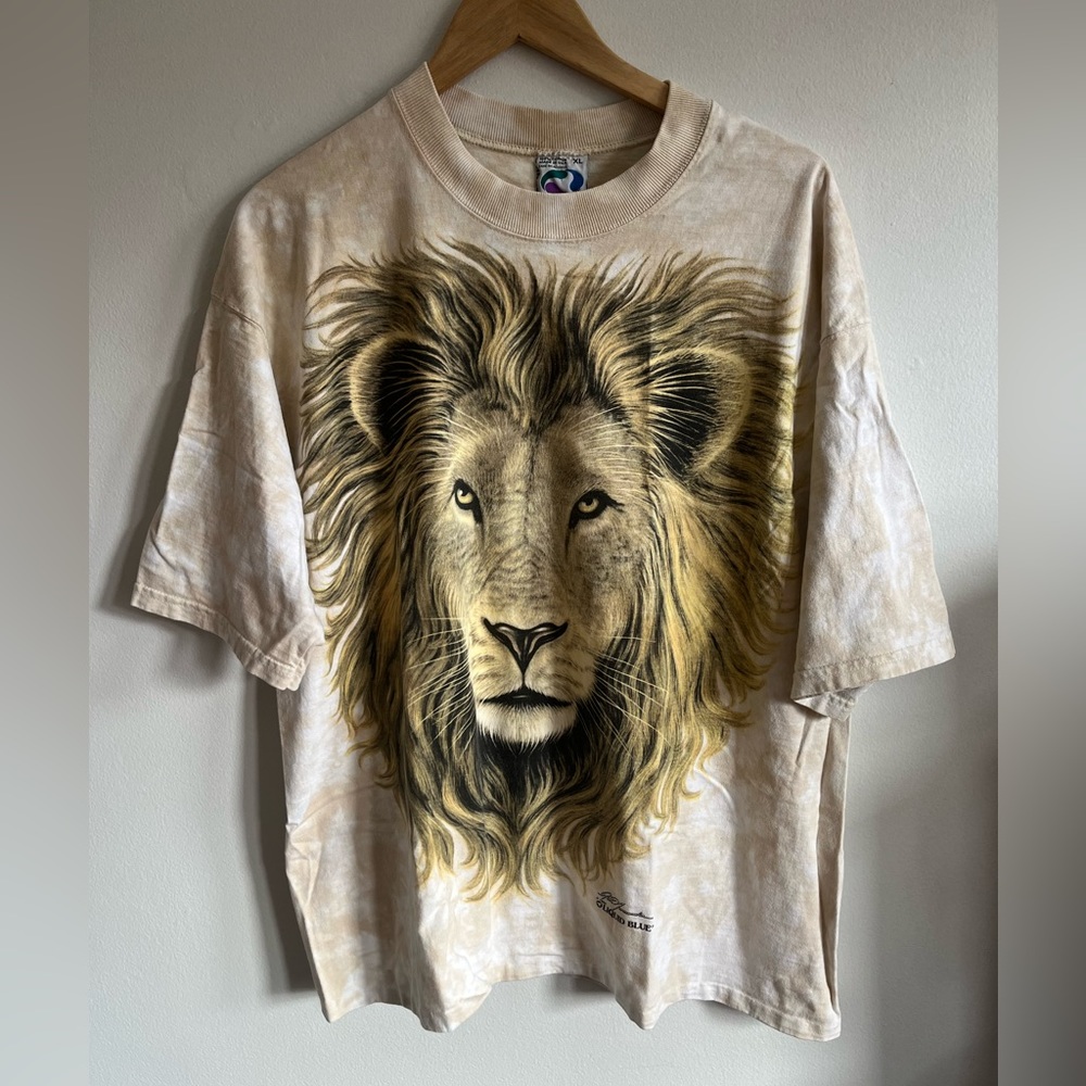 Vintage Lion T-Shirt / XL / Liquid Blue / AOP / 1994